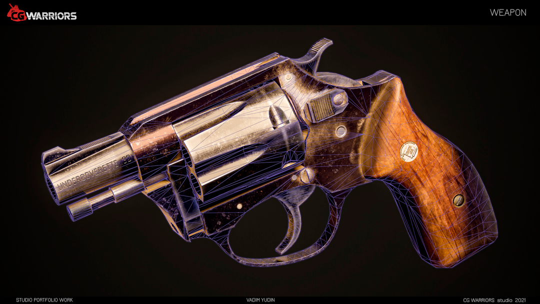 Revolver Game ready model | CGHero