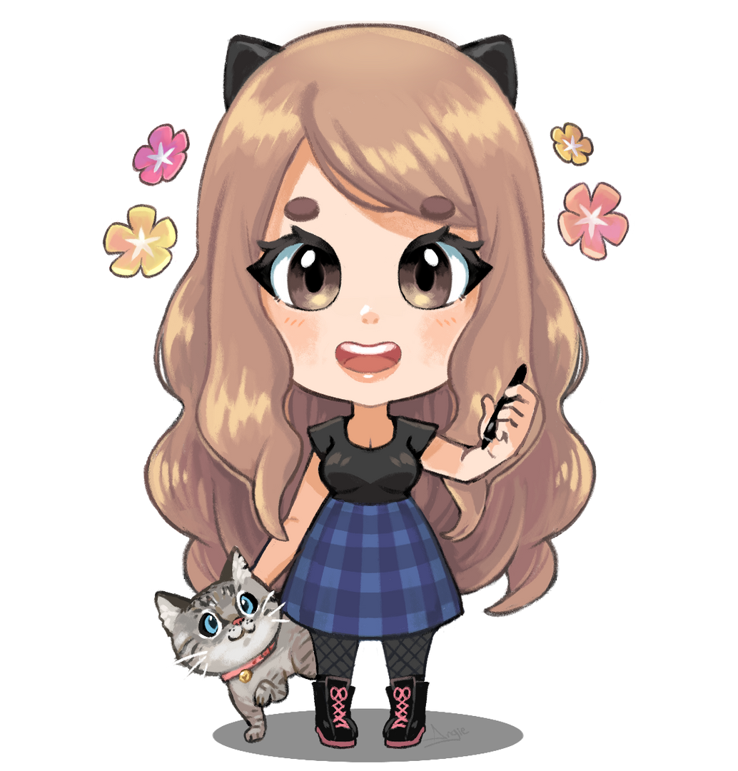 chibi cartoons illustrations