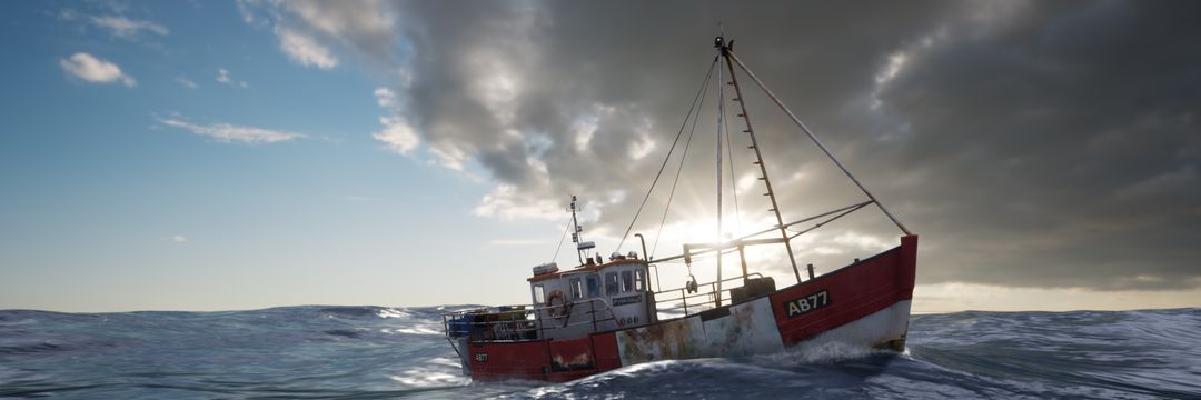 Fishing boat "Pen Dinas"  - hard surface modeling