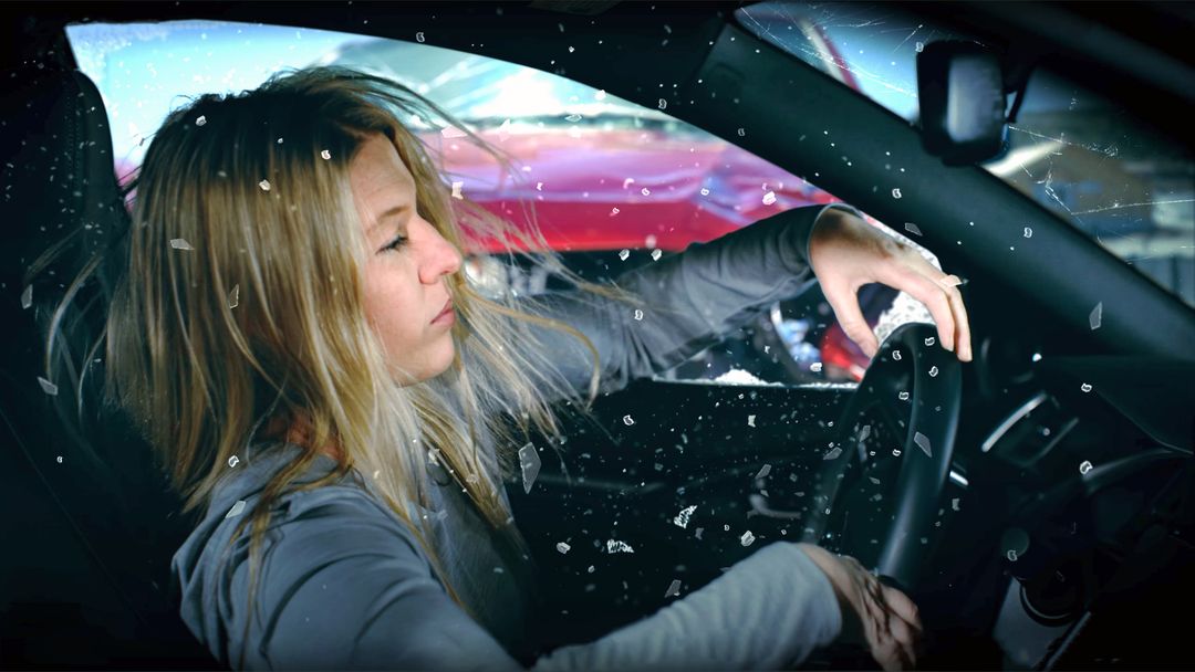 Modeling, Animation and Rendering of Glass In A Car Accident In A Commercial