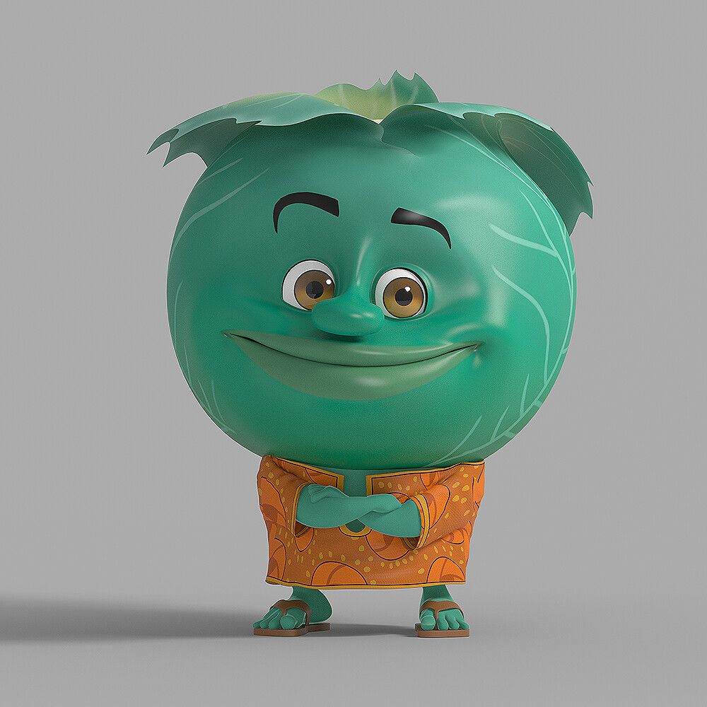 Cabbage Character by Lazhar R.