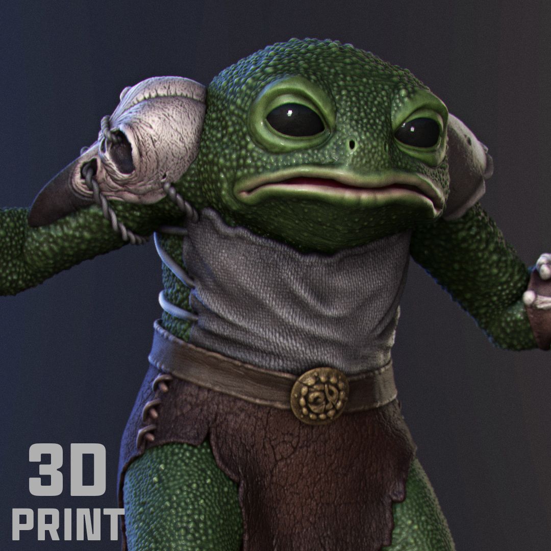 Bullywug - statue (3d print)