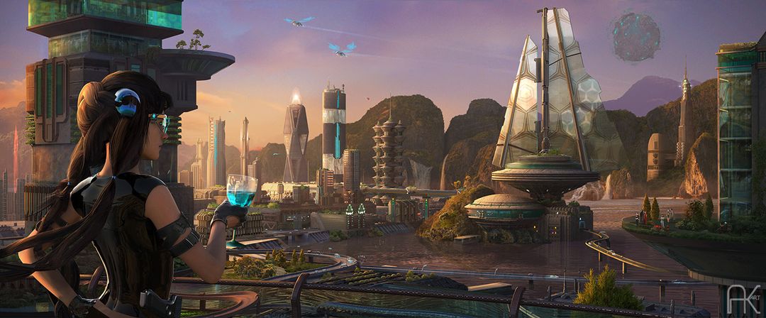 Game design | 2D Game Building Concept Art