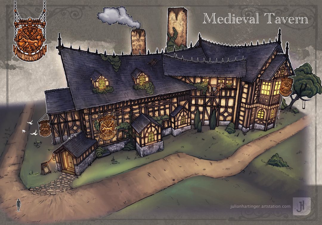 Medieval Tavern Exterior