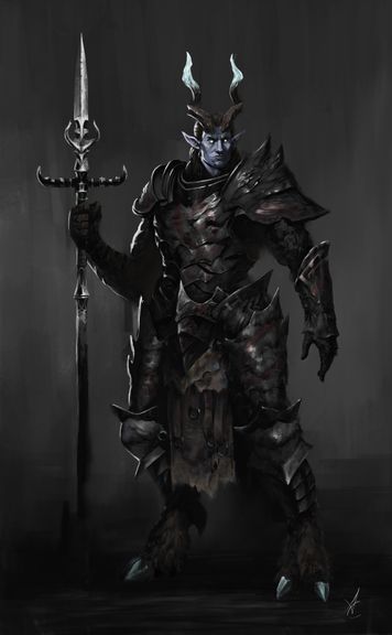 Tiefling Commissioned work | 2D Creature Concept Art