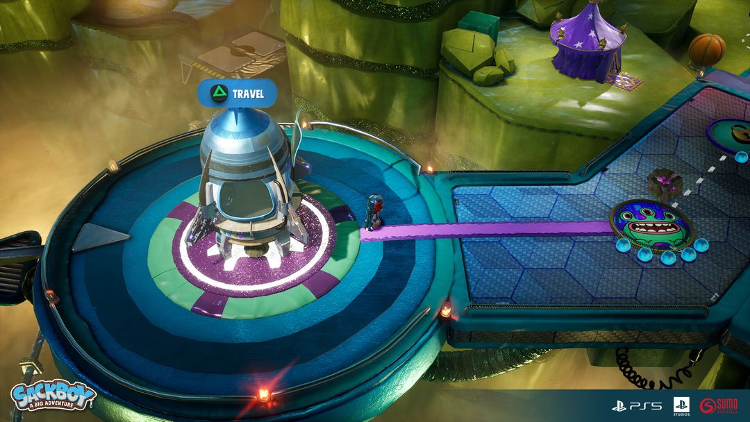 The Interstellar Junction - World Map - Sackboy: A Big Adventure