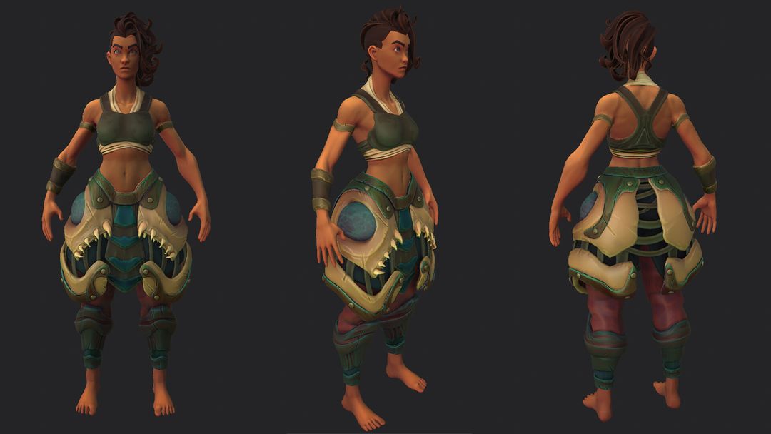 Saphi and her trusty weapon Chanka