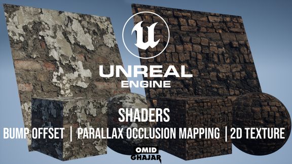 UE4 Shader Development - Parallax Occlusion Mapping|Bump Offset|2D Texture