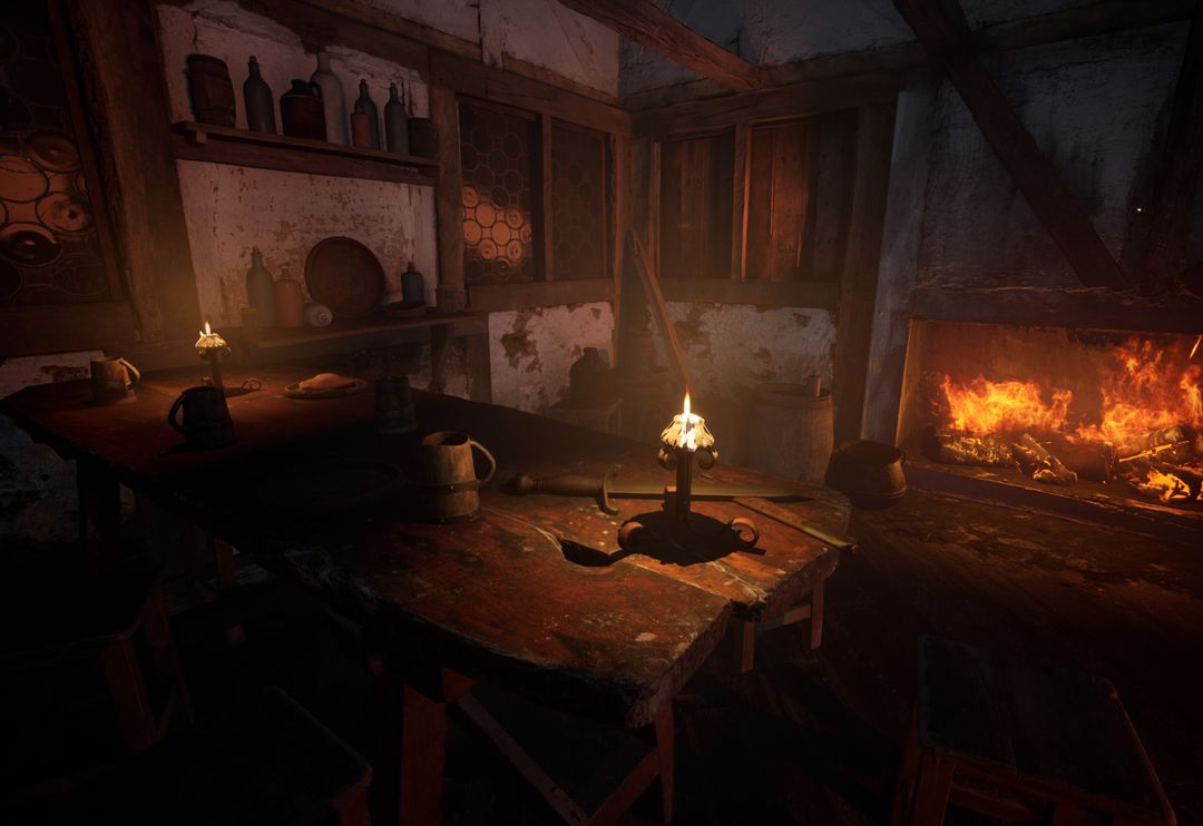 Tavern Interior: Unreal Quicksketch by terry h.