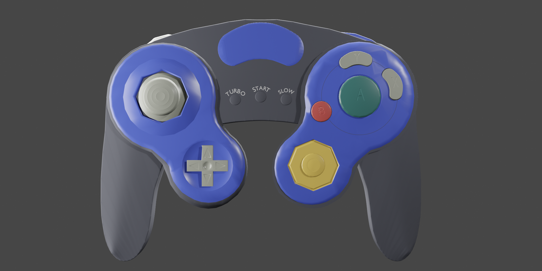 Low Poly GameCube Joystick