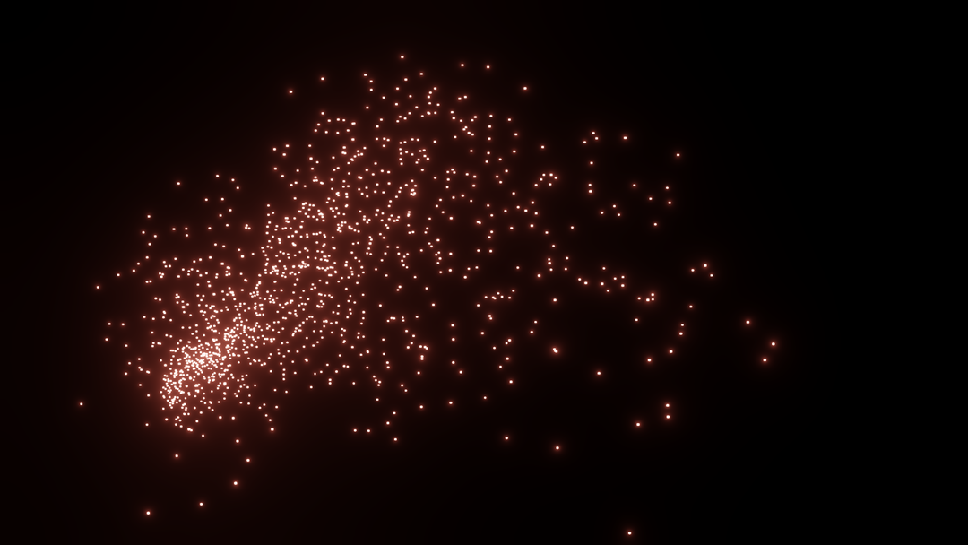 Glowing Particles