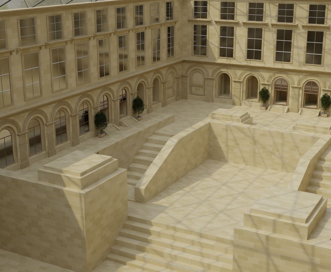 The-Cour-Marly-Louvre(unfinished version)