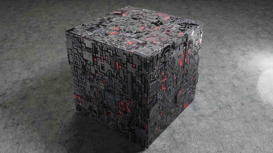 sci-fi cube