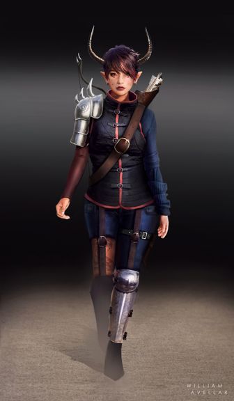 Volcanic Elf - Character Concept Art | 2D Character Concept Art