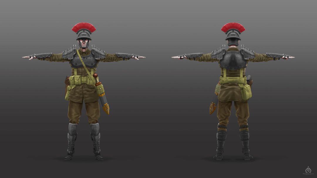 WWI Soldier Roman Style
