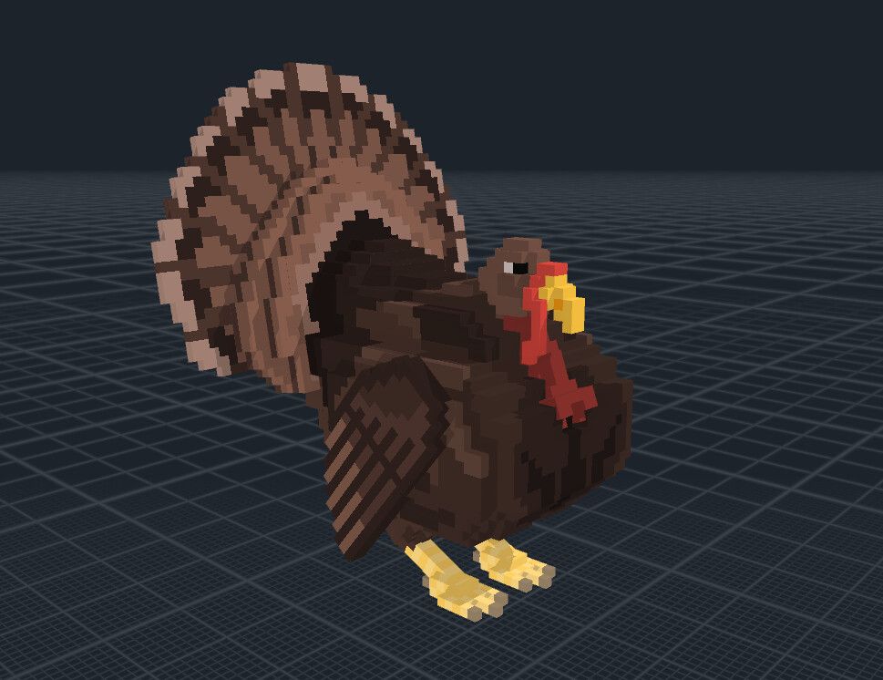 Turkey: Voxel Art