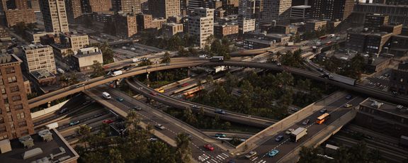 Large City Environment | 3D Game Buildings Assets