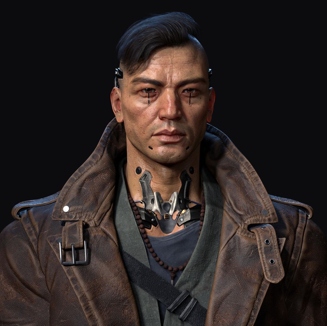 Real-time character Male Bust