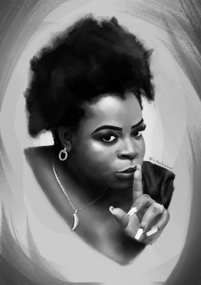 Jojo Todynho gray scale portrait