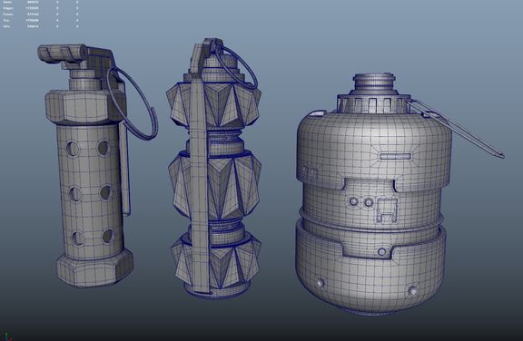 Sci fi Grenades Wip