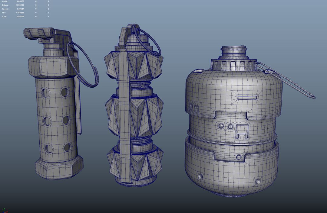 Sci fi Grenades Wip