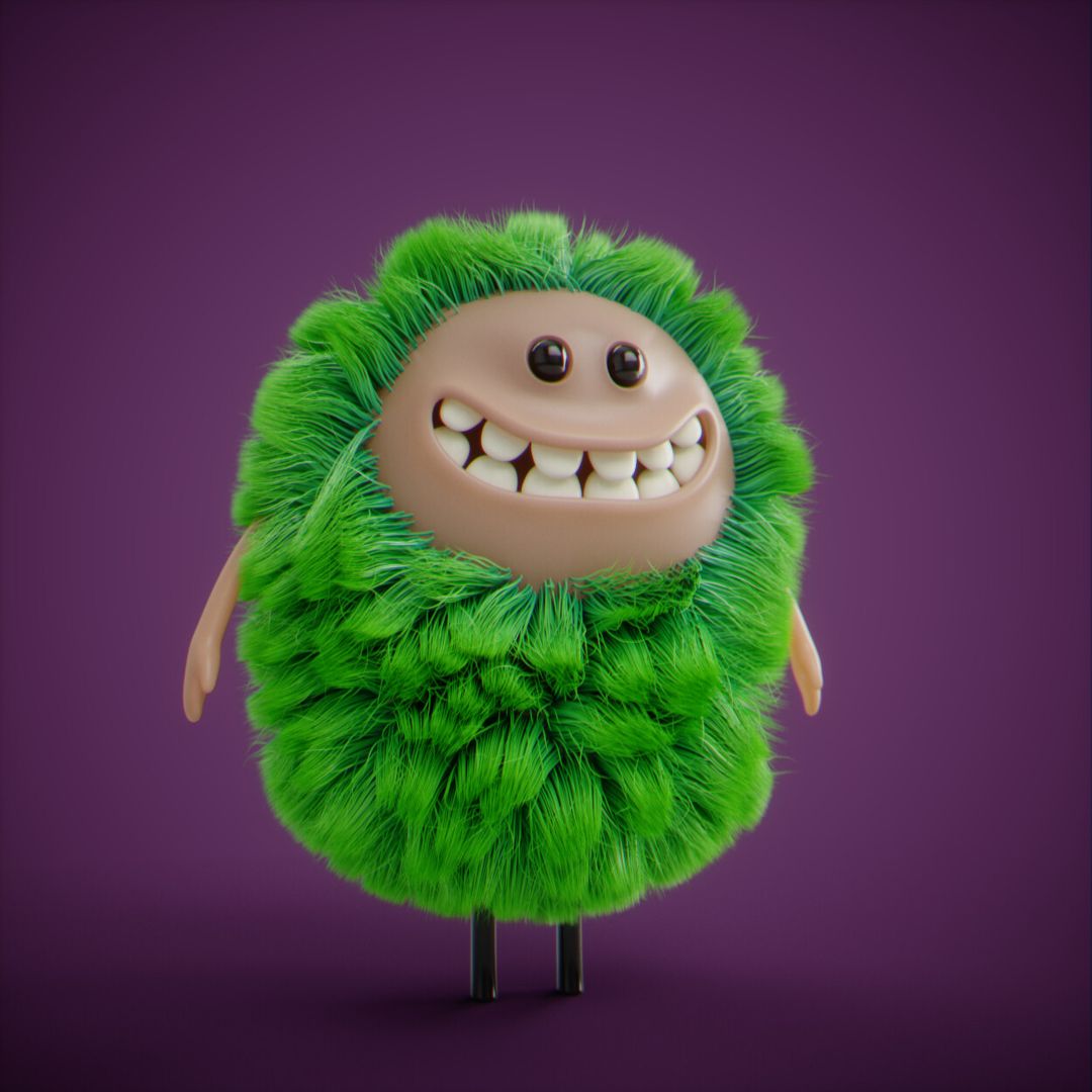 3D Furry Cartoon Character