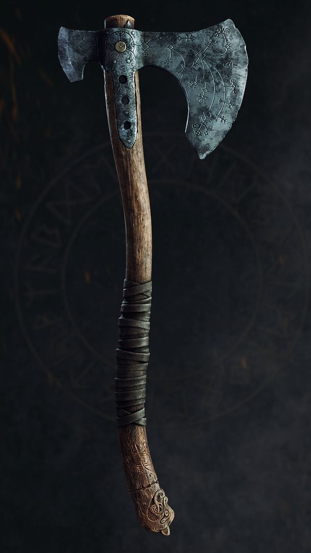 Leviathan Axe (God of War Fanart)