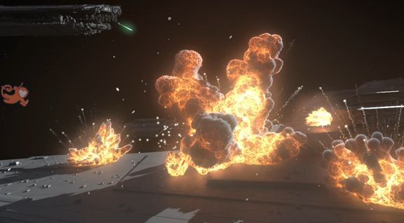 Ship explosions