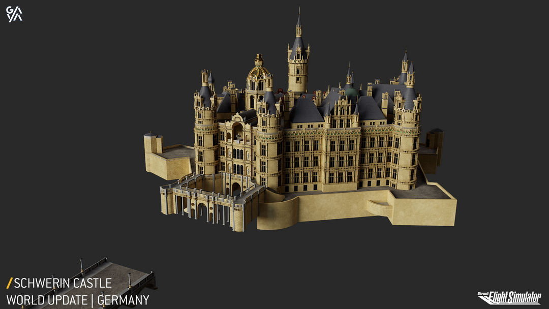 Schwerin Castle - Microsoft Flight Simulator by Patrick L.