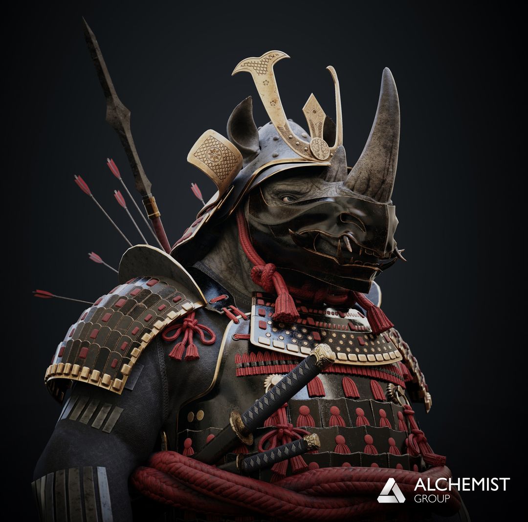 Rhino - Samurai - NFT