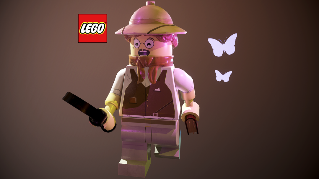 Butterfly collector Lego mini Figure