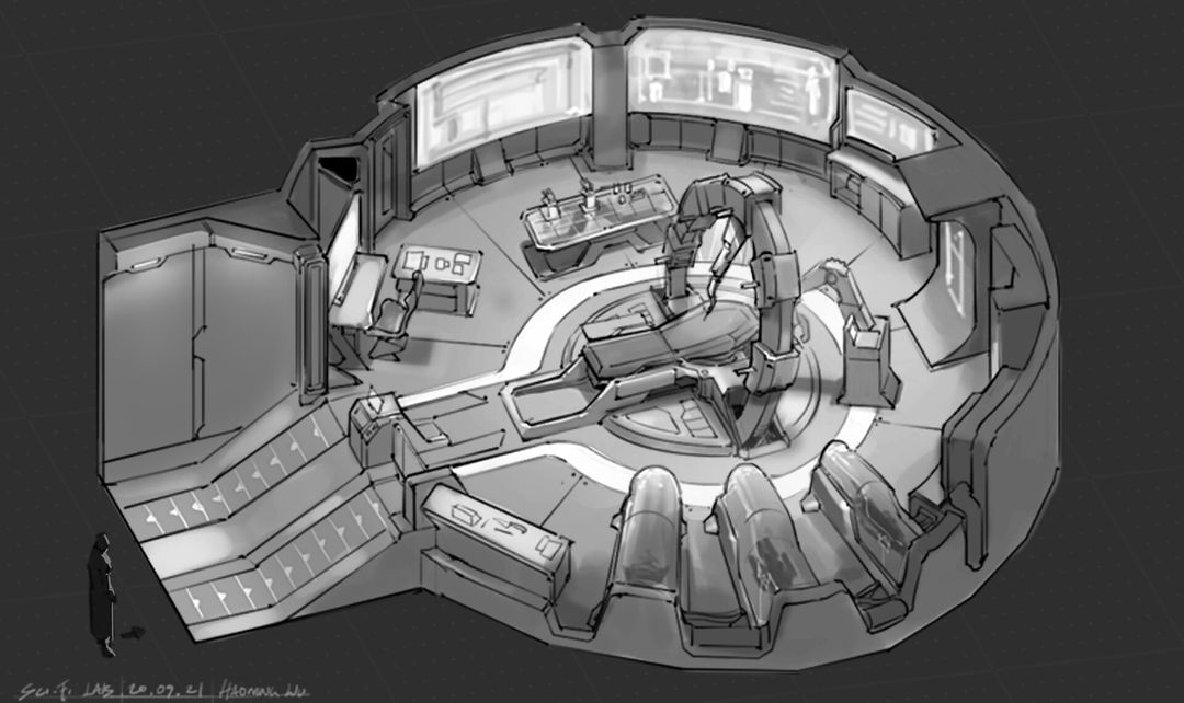 Sci-Fi Lab cut away
