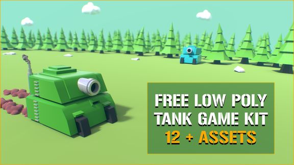 Low Poly Tank Game Kit