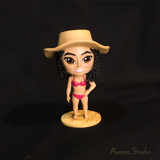 Modeling 3d printed chibis of customers