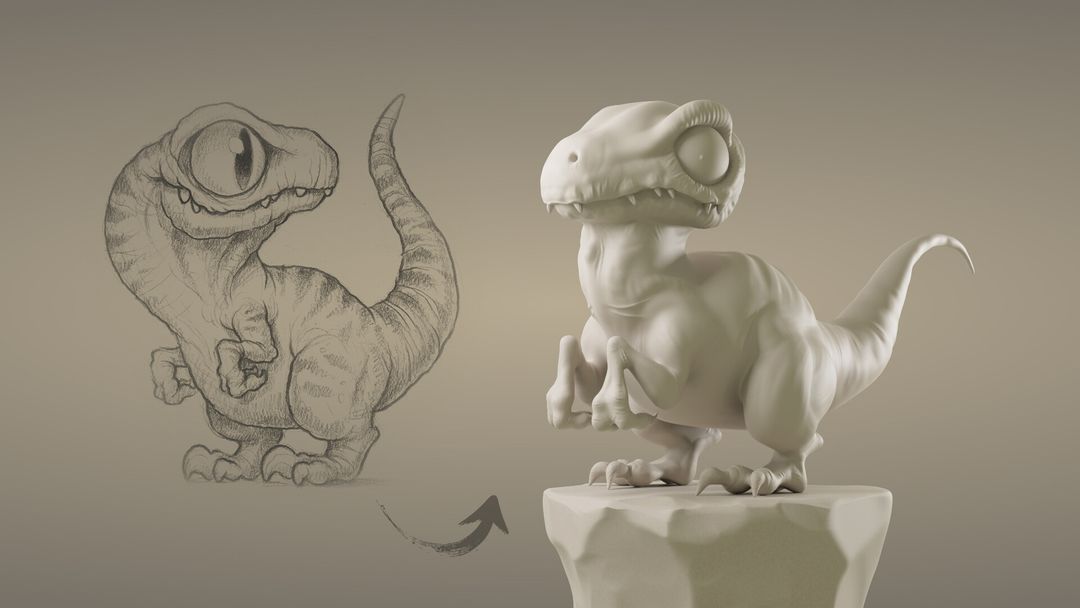 Stylized Dino | Zbrush Sculpting