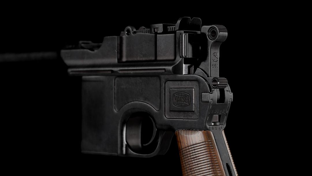 Mauser C96 Broomhandle (Low Poly/Game Ready Model)
