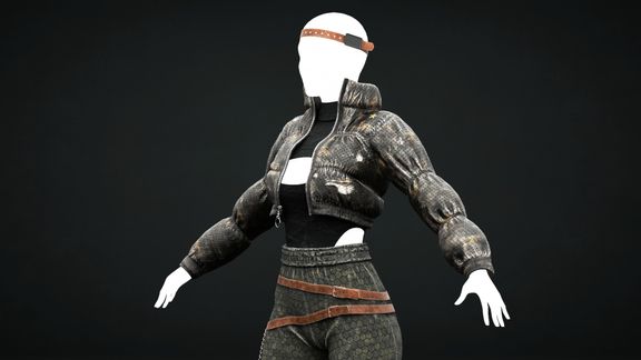 Warrior Girl Outfit | Game Character