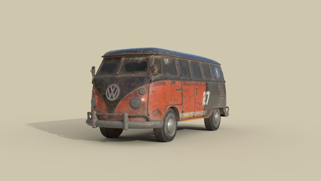 VW Kombi | Texturing Showcase