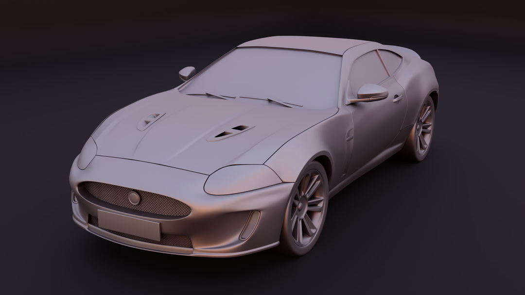 Jaguar XKR 2010 stl for 3D printing by Rogério R.