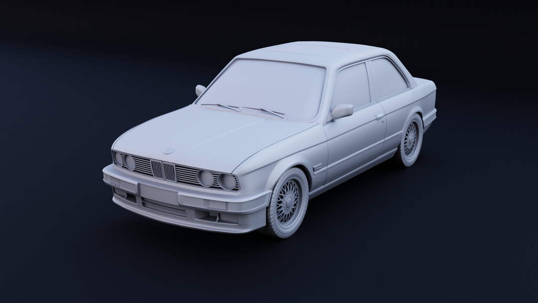 2-Door BMW E30 for 3D printing