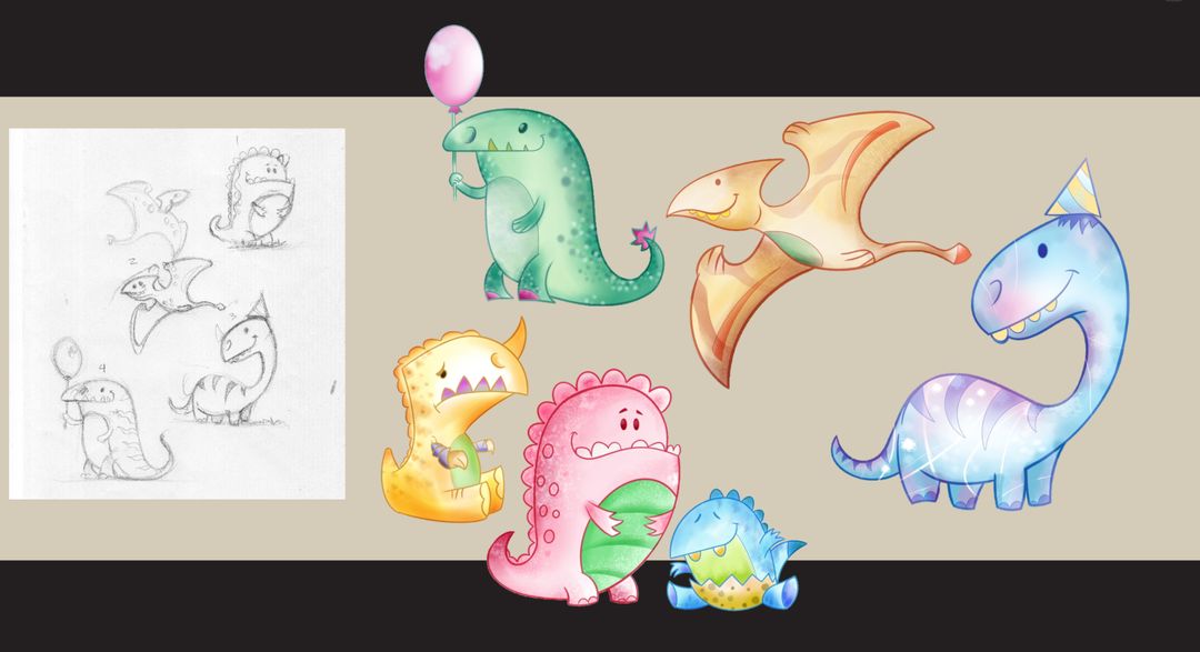 Concept (cute dinosaurs)