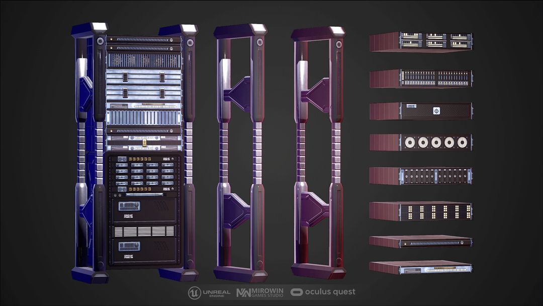 Server room for VR game