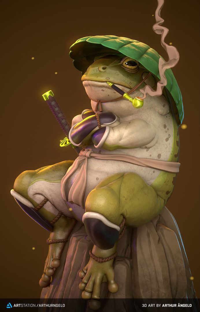 Samurai Frog