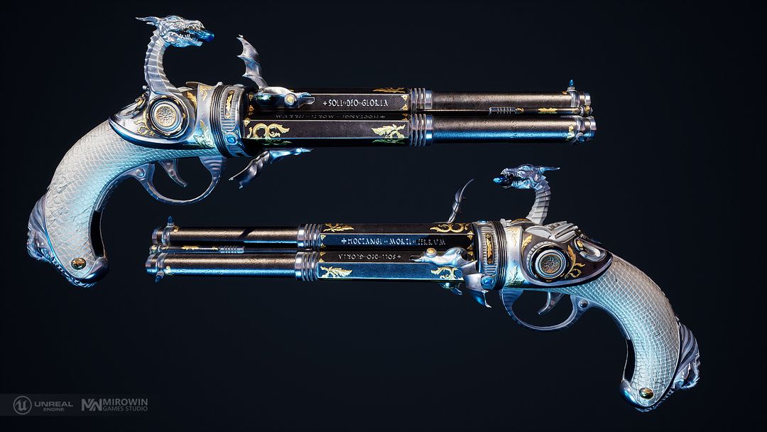 Weapon for "RoD" game | 3D Weapons Modelling