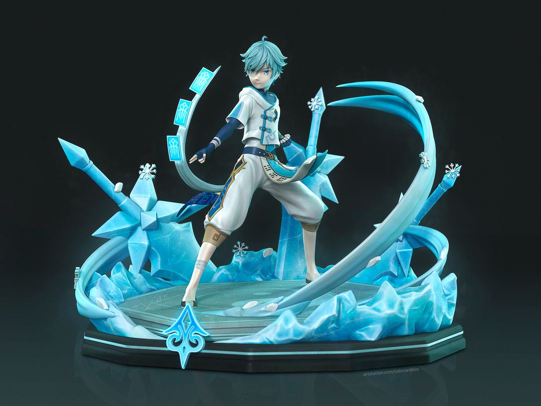 Chongyun - Genshin Impact 3D Fanart