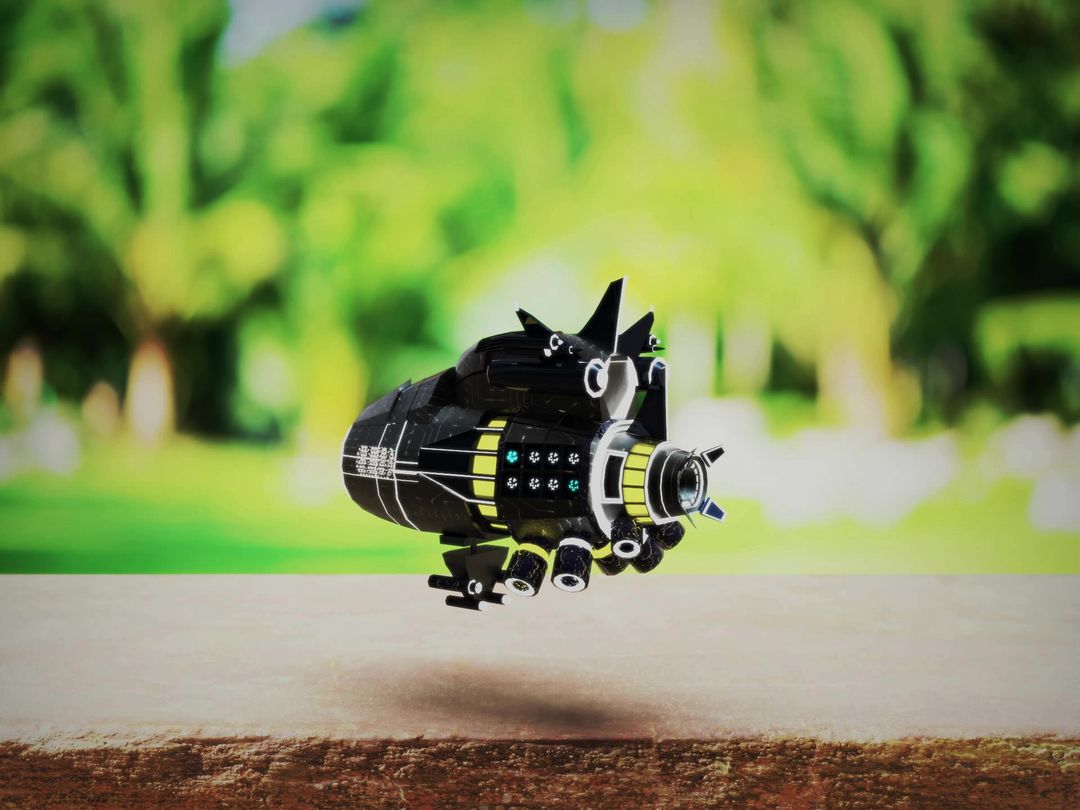 Hard Surface Sci fi Blimp