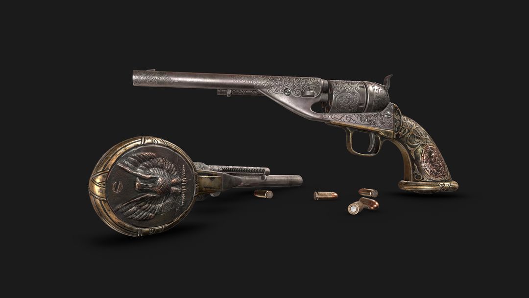 Colt Model 1861 Navy Revolver | 3D Weapons Modelling