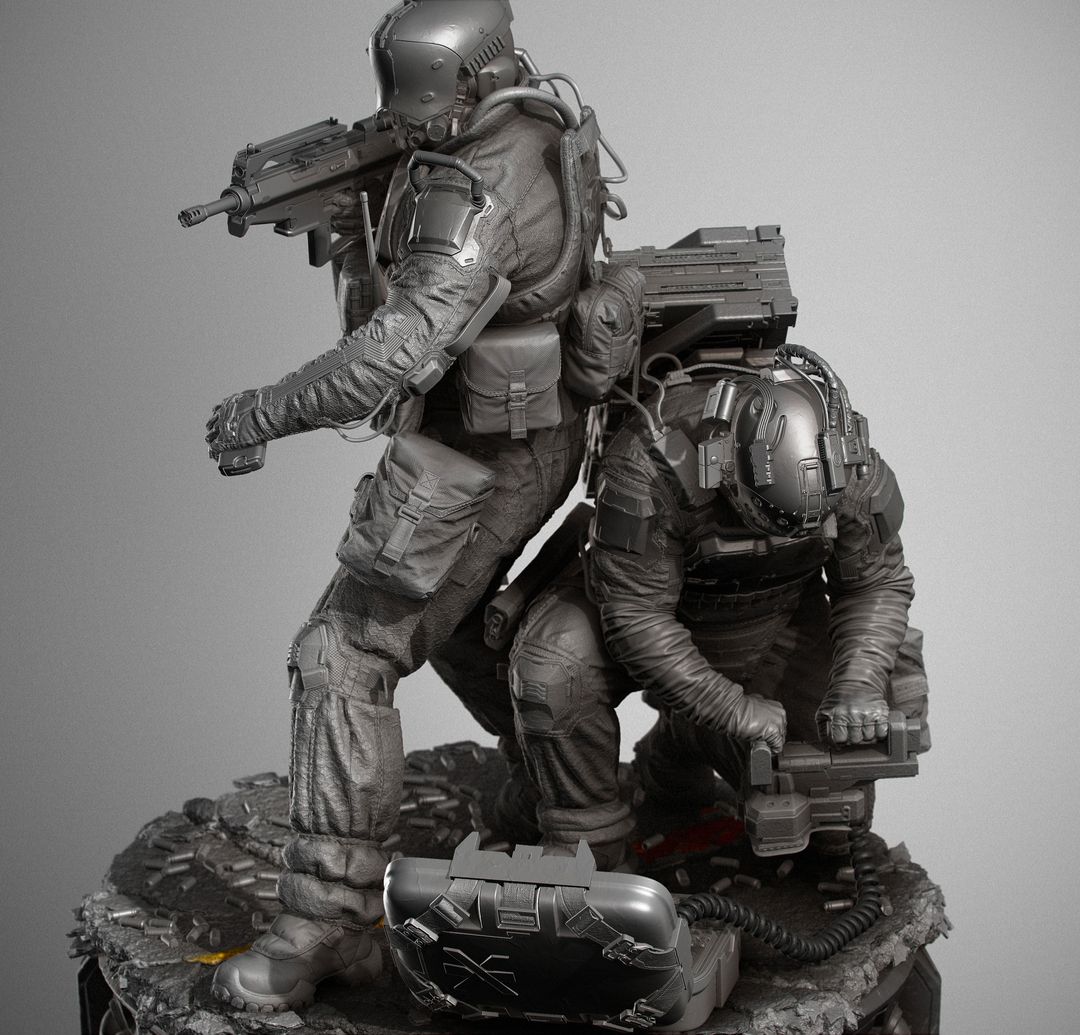 Team trauma Collectible figure (Zbrush_Shots)