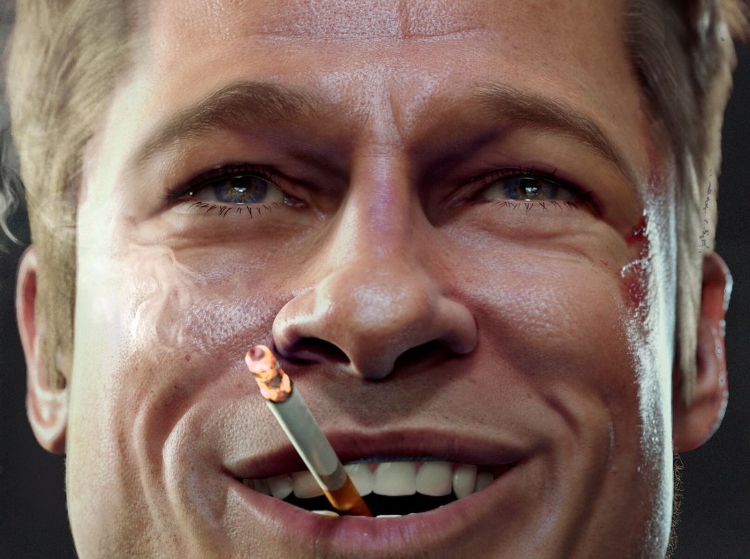 Tyler Durden realtime portrait