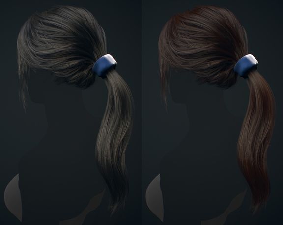 Real-time hair